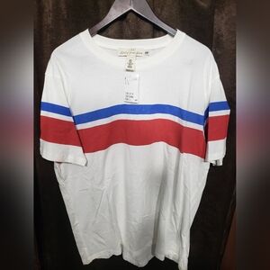 L.O.G.G Label Of Graded Goods H&M Men's Tee with Red and Blue Stripes